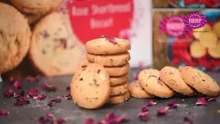 Making Process of Rose Shortbread Biscuit