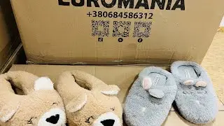 Тапочки Ps... Лот 83617 ... Сорт 1й + 2й&hellip;Вага 10кг... ціна 1.800 грн за коробку Євроманія Опт.