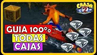 GUIA 100% TODAS las GEMAS GRISES💎Niveles 1 al 5  | CRASH BANDICOOT 2