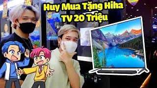 HUY MUA TV 20 TRIỆU TẶNG CHO HIHA ( Hiha & Yummie Vlog ) 😍😋