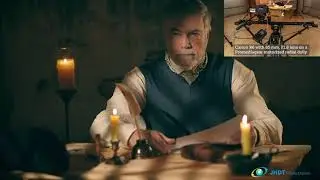 Cinematic lighting for 18th century letter writing with a quill pen.