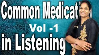 Common Medication In  OET Listening | Vol - 1 | Listening Class OET | Malayalam