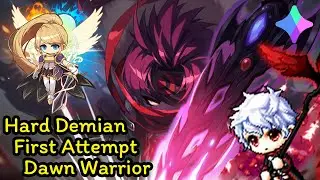 MapleStory N (NFT) - Hard Demian first attempt with Dawn Warrior