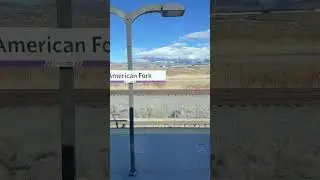 Provo to Draper, Utah by train on the frontrunner. ￼#train #traintravel #utah #wasatchfront