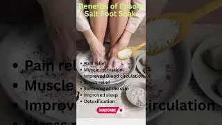 Benefits of Epsom Salt Foot Soak #shorts #viral #health