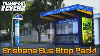 Brisbane City Bus Stop Pack Showcase! | Transport Fever 2