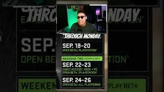 SCHEDULE FOR MW2 BETA for WEEKEND TWO!  MODERN WARFARE 2) #shorts #mw2 #modernwarfare2 #callofduty
