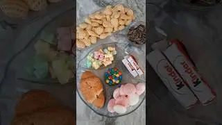 Filling platter with colorful sweets😋 #shorts #notalking #asmr #fillingplatterwithsweets