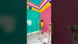 3D Tape Design,,,,,,,,, wallpainting #trendingvideo #art #viralvideo #shortfeed #homedecor #shorts