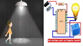 Automatic ON and OFF Light Switch | Automatic Washroom Light Switch | Simple DIY Project