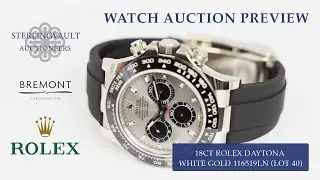 Watch Auction Viewing: Rolex Daytona, Bremont Bamford, Sea Dweller's & More!