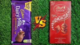 Cadbury Dairy Milk Chocolate Vs Lindt Lindor Milk Chocolate #asmr #chocolate #dairymilk #lindt