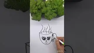 Рисуем стакан Cup Easy art tips and hacks ￼ ￼ рисуем стакан