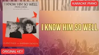 I Know Him So Well | Whitney Houston | Elaine Paige | Acoustic Piano Karaoke (Original Key)