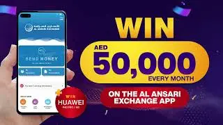 Win  AED 50,000 with your Visa Debit Card using the Al Ansari Exchange App!