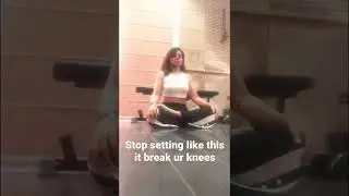 How to sit in meditation pose or cross legs #shorts  #fitness #mediation  #bodycare #youtube