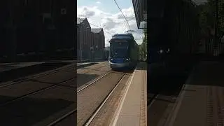 Tram arriving at Jewellery Quarter Station, Birmingham #birmingham #tram #railway