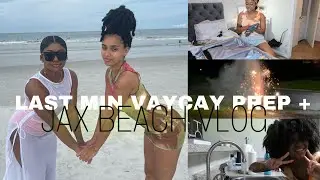 Last Minute Trip Prep + Jacksonville Beach, FL Vacation Vlog!