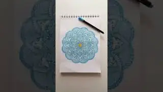 How to draw beautiful blue mandala art | 140GSM Wireo Sketchbook | MENORAH STATIONERY|