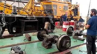 Bogie axle assembly # railway #machine