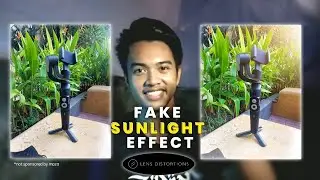 How to add a FAKE SUNLIGHT EFFECT on your photos