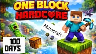 I died in Minecraft one block hardcore 😭 😞#viralvideo 