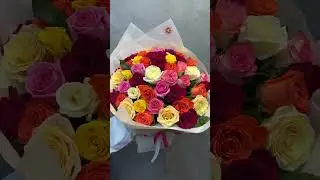 Букет 51 роза микс / bouquet 51 rose mix / 51 раушан гүл