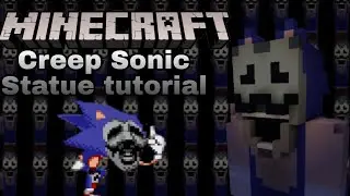Minecraft tutorial: Creep Sonic statue (Sonic.exe nightmare beginning)