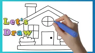 Paano Mag-Drawing ng Bahay 🏠✏️ | Step-by-Step Drawing Tutorial