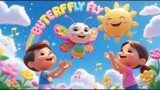 Butterfly Fly Fly High! | Kids Song | Cute Butterfly Dance | @Laugh&RhymeAdventures