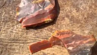 Cushing's Clovis Overshot Made with Deer Tine in Raw Chert Arrowheadology Paleoplanet