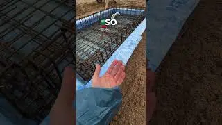 Waterproofing for the concrete slab.