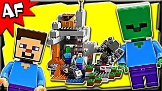 Lego Minecraft The CAVE 21113 Animated Stop Motion Review