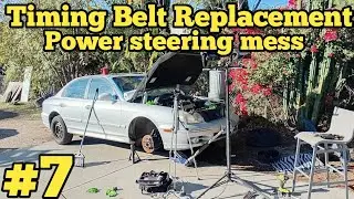 Steering madness! 2005 Hyundai Sonata 2.4L timing belt replacement. #7