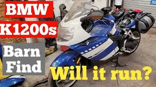 2006 BMW K1200s Barn Find Sat for 3 Years (Will it Run)