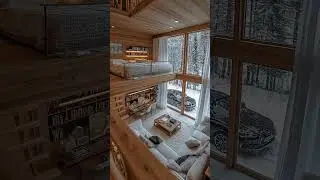 Acogedora caba&ntilde;a de invierno con loft y una impresionante vista a la nieve #amantesdelanaturaleza