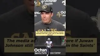 The media asked Kellen Moore if Juwan Johnson still has a key role in the Saints&rsquo; offense! #whodat