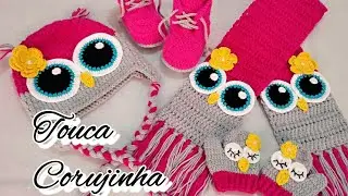 AULA- TOUCA CORUJINHA EM CRÔCHE.