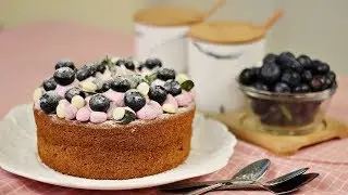 Blackcurrant (Ribena) Sponge Cake - Recipe By ZaTaYaYummy