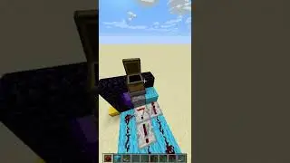 Minecraft redstone nether item transfer system #minecraft