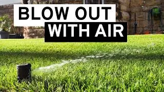 Winterizing lawn irrigation with compressed air - step-by-step instructions