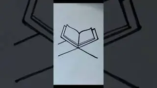 easy quran drawing/quran modhur o bani/#easydrawing/#satisfying/#viral/#shorts