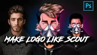 HOW TO MAKE YOUR OWN LOGO LIKE SCOUT USING PHOTOSHOP | MAKE CUSTOMIZED VECTOR LOGO IN SIMPLE STEPS