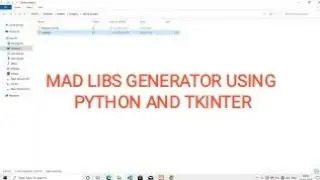 Python mad libs generator game | Tkinter and python game project #Shorts