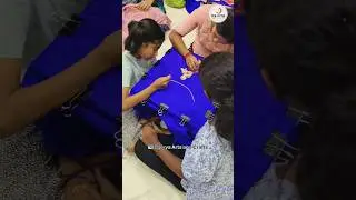 😱 Fabric Painting on Saree #onlineclass #fabricpainting #art #embroidery #painting #aariwork