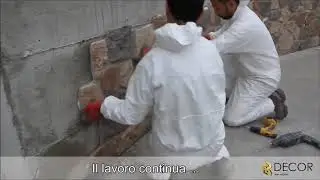 Istruzioni di posa dei pannelli in pietra naturale con schiuma poliuretanica