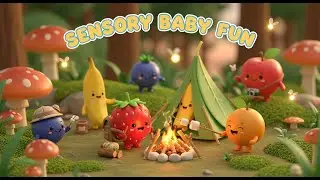 Tropical Fruit Adventure🍍 Relaxing 3D Baby Sensory Cartoon