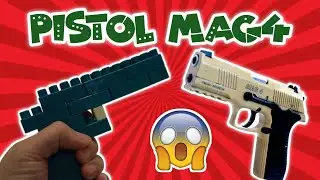 Tutorial Cara Membuat Pistol MAG4 dari lego | bermain lego | kreasi lego | bentuk lego