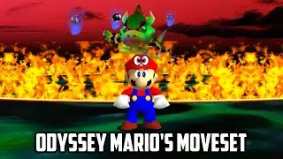 ⭐ Super Mario 64 PC Port - Odyssey Mario's Moveset (OMM) V5.0.0 Part 1 - Bowser Fight & Bad Ending
