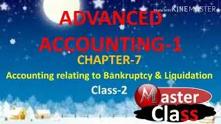 Advanced Accounting-1, Chapter:Accounting relating to Bankruptcy, Class -2, 3rd year NU & 7college